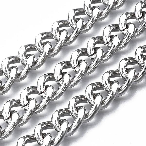 PandaHall Iron Cuban Link Chains, Chunky Chains, Unwelded, with Spool, Oval, Platinum, 14x10x3mm, about 49.21 Feet(15m)/roll Iron
PandaHall Iron Cuban Link Chains, Chunky Chains, Unwelded, with Spool, Oval, Platinum, 14x10x3mm, about 49.21 Feet(15m)/roll Iron