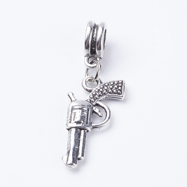 PandaHall Tibetan Style Alloy European Dangle Charms, Large Hole Pendants, Gun, Antique Silver, 35mm, Hole: 5mm, pendant: 23x12x3mm Alloy...
PandaHall Tibetan Style Alloy European Dangle Charms, Large Hole Pendants, Gun, Antique Silver, 35mm, Hole: 5mm, pendant: 23x12x3mm Alloy...