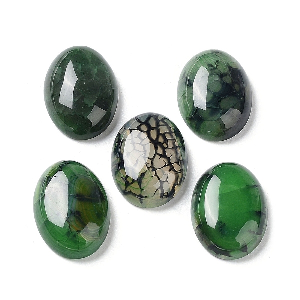 PandaHall Natural Striped Agate/Banded Agate Cabochons, Dyed & Heated, Oval, Green, 24.5~25x18x6.5~7mm Banded Agate Oval Green
PandaHall Natural Striped Agate/Banded Agate Cabochons, Dyed & Heated, Oval, Green, 24.5~25x18x6.5~7mm Banded Agate Oval Green