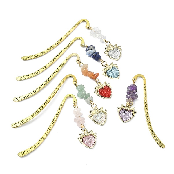 PandaHall 6Pcs 6 Style Natural Gemstone Beaded Pendant Bookmarks with Acrylic Heart, Tibetan Style Zinc Alloy Hook Bookmarks, Mixed Color..., Multicolor
PandaHall 6Pcs 6 Style Natural Gemstone Beaded Pendant Bookmarks with Acrylic Heart, Tibetan Style Zinc Alloy Hook Bookmarks, Mixed Color..., Multicolor