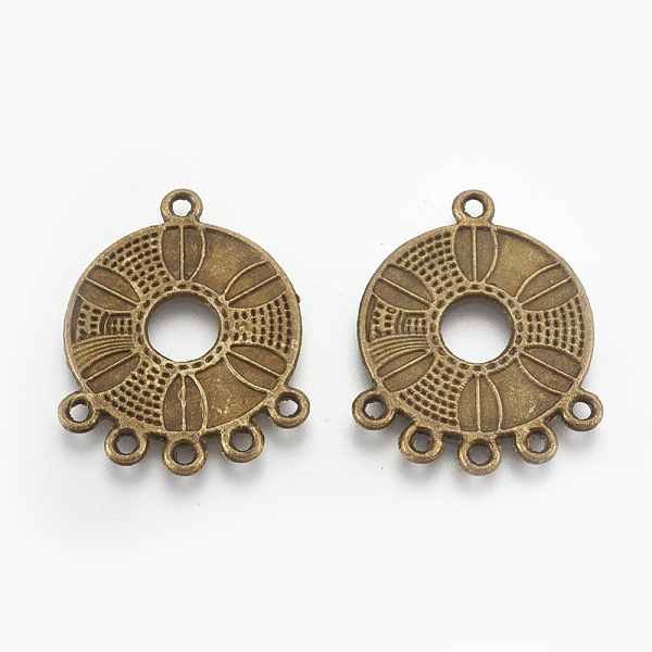 PandaHall Tibetan Style Alloy Chandelier Components Links, Nickel Free, Donut/Pi Disc, Antique Bronze, 29x23x1mm, Hole: 1.6mm Alloy Donut
PandaHall Tibetan Style Alloy Chandelier Components Links, Nickel Free, Donut/Pi Disc, Antique Bronze, 29x23x1mm, Hole: 1.6mm Alloy Donut