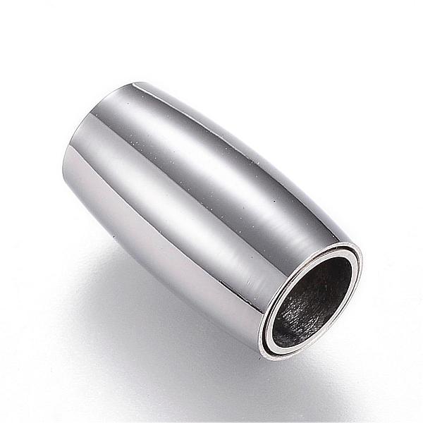 PandaHall 304 Stainless Steel Magnetic Clasps with Glue-in Ends, Barrel, Stainless Steel Color, 14x8mm, Hole: 5mm 304 Stainless Steel Barrel
PandaHall 304 Stainless Steel Magnetic Clasps with Glue-in Ends, Barrel, Stainless Steel Color, 14x8mm, Hole: 5mm 304 Stainless Steel Barrel