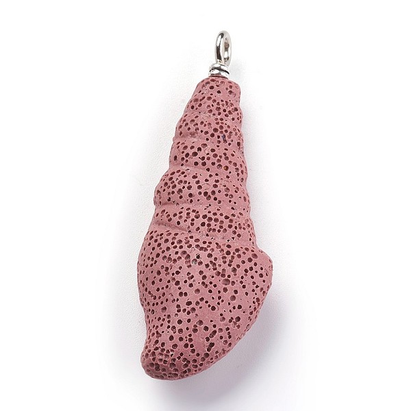PandaHall Synthetic Lava Rock Pendants, with Iron Findings, Dyed, Sea Snail, Indian Red, 70.5~72.5x24.5~25x13~14mm, Hole: 4mm Lava Rock...
PandaHall Synthetic Lava Rock Pendants, with Iron Findings, Dyed, Sea Snail, Indian Red, 70.5~72.5x24.5~25x13~14mm, Hole: 4mm Lava Rock...
