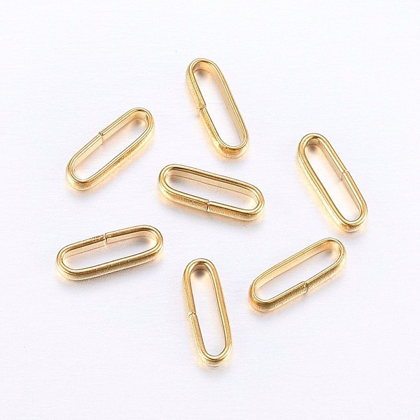 PandaHall 304 Stainless Steel Quick Link Connectors, Linking Rings, Oval, Golden, 10x3.5x2mm, Inner Diameter: 8.5x2mm 304 Stainless Steel...
PandaHall 304 Stainless Steel Quick Link Connectors, Linking Rings, Oval, Golden, 10x3.5x2mm, Inner Diameter: 8.5x2mm 304 Stainless Steel...