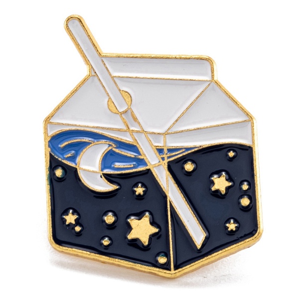 PandaHall Alloy Enamel Brooches, Enamel Pin, with Butterfly Clutches, Milk with Star, Midnight Blue, Golden, 27.5x21mm Alloy+Enamel Bottle
PandaHall Alloy Enamel Brooches, Enamel Pin, with Butterfly Clutches, Milk with Star, Midnight Blue, Golden, 27.5x21mm Alloy+Enamel Bottle