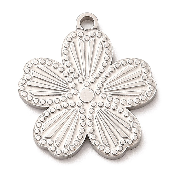 PandaHall 304 Stainless Steel Pendants, Flower Charm, Stainless Steel Color, 18x16x1mm, Hole: 1.2mm 304 Stainless Steel Flower
PandaHall 304 Stainless Steel Pendants, Flower Charm, Stainless Steel Color, 18x16x1mm, Hole: 1.2mm 304 Stainless Steel Flower