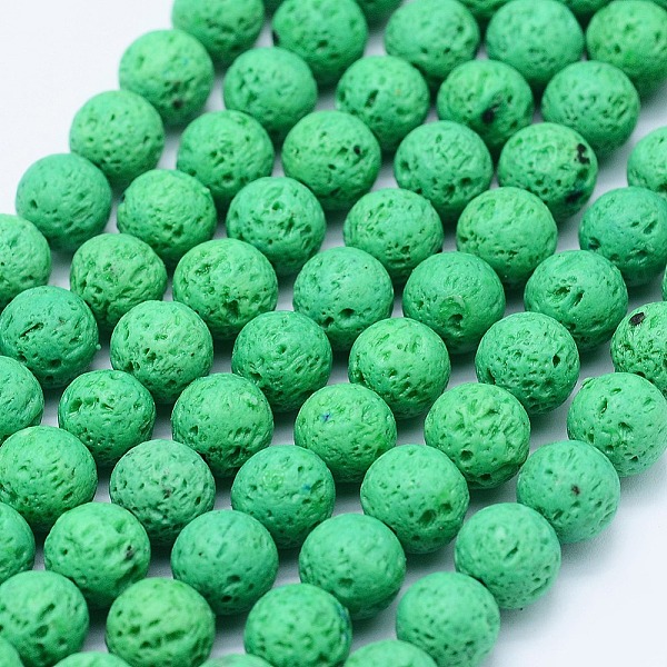 PandaHall Natural Lava Rock Beads Strands, Dyed, Round, Green, 8mm, Hole: 1mm, about 47~50pcs/strand, 15.3 inch(39cm) Lava Rock Round Green
PandaHall Natural Lava Rock Beads Strands, Dyed, Round, Green, 8mm, Hole: 1mm, about 47~50pcs/strand, 15.3 inch(39cm) Lava Rock Round Green