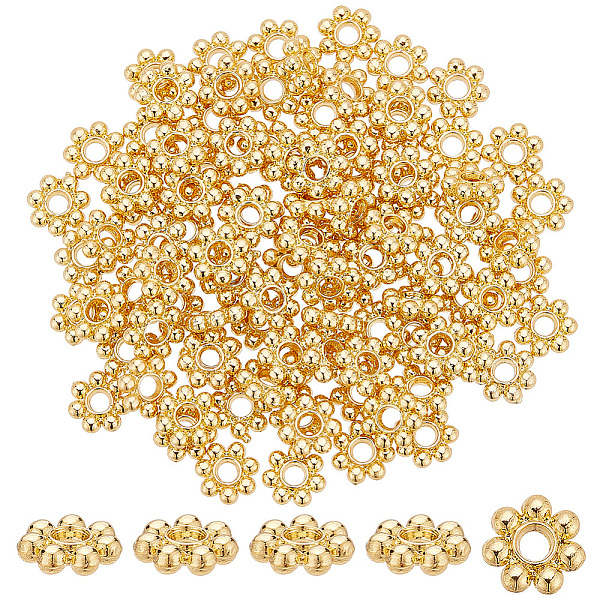 PandaHall 100 Pcs Flower Spacer Beads 5.5mm, Real 18K Gold Plated Granulated Beads Alloy Flat Round Floral Spacer Beads Metal Loose Spacer...
PandaHall 100 Pcs Flower Spacer Beads 5.5mm, Real 18K Gold Plated Granulated Beads Alloy Flat Round Floral Spacer Beads Metal Loose Spacer...