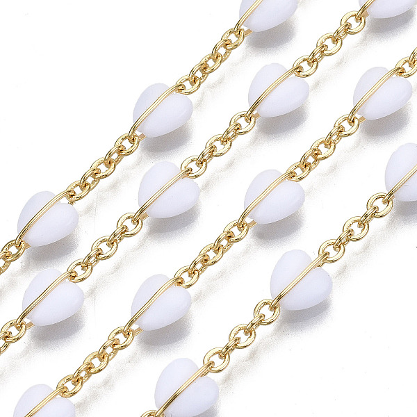 PandaHall Handmade Brass Cable Chains, with Cat Eye and Spool, Soldered, Cadmium Free & Nickel Free & Lead Free, Heart, Real 18K Gold Plated..., White
PandaHall Handmade Brass Cable Chains, with Cat Eye and Spool, Soldered, Cadmium Free & Nickel Free & Lead Free, Heart, Real 18K Gold Plated..., White