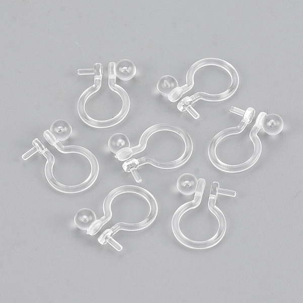 PandaHall Plastic Clip-on Earring Findings, For Non-pierced Ears, Clear, 11x8.5x3mm, Pin: 1mm Plastic Clear
PandaHall Plastic Clip-on Earring Findings, For Non-pierced Ears, Clear, 11x8.5x3mm, Pin: 1mm Plastic Clear