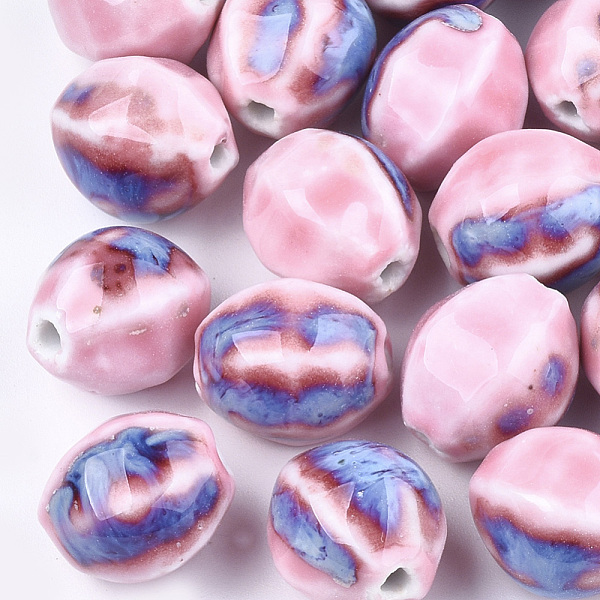 PandaHall Handmade Porcelain Beads, Fancy Antique Glazed Porcelain, Oval, Pink, 15.5~16x14.5~15x13~13.5mm, Hole: 2mm Porcelain Oval Pink
PandaHall Handmade Porcelain Beads, Fancy Antique Glazed Porcelain, Oval, Pink, 15.5~16x14.5~15x13~13.5mm, Hole: 2mm Porcelain Oval Pink