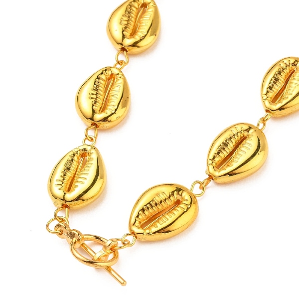 PandaHall Cowrie Shell Shape Beaded Necklaces, with CCB Plastic Beads, Alloy Toggle Clasps, Golden, 17-3/4 inch(45cm) Plastic
PandaHall Cowrie Shell Shape Beaded Necklaces, with CCB Plastic Beads, Alloy Toggle Clasps, Golden, 17-3/4 inch(45cm) Plastic