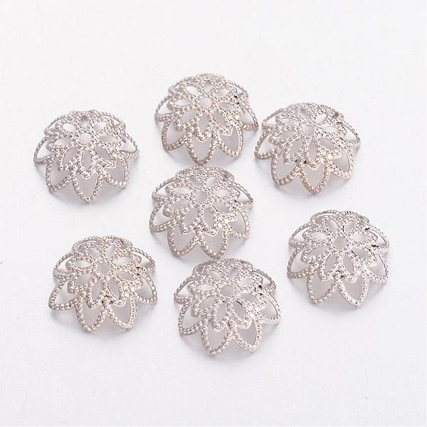 PandaHall Brass Fancy Bead Caps, Lead Free & Nickel Free, Flower, Platinum, 10x4mm Brass
PandaHall Brass Fancy Bead Caps, Lead Free & Nickel Free, Flower, Platinum, 10x4mm Brass