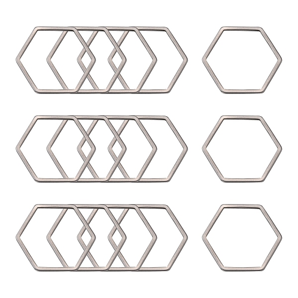 PandaHall 304 Stainless Steel Linking Ring, Hexagon, Stainless Steel Color, 16x18x0.8mm 304 Stainless Steel Hexagon
PandaHall 304 Stainless Steel Linking Ring, Hexagon, Stainless Steel Color, 16x18x0.8mm 304 Stainless Steel Hexagon