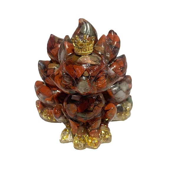 PandaHall 9-Tailed Fox Red Jasper Display Decorations, Gems Crystal Ornament, Resin Home Decorations, 60x45x60mm Red Jasper Fox
PandaHall 9-Tailed Fox Red Jasper Display Decorations, Gems Crystal Ornament, Resin Home Decorations, 60x45x60mm Red Jasper Fox