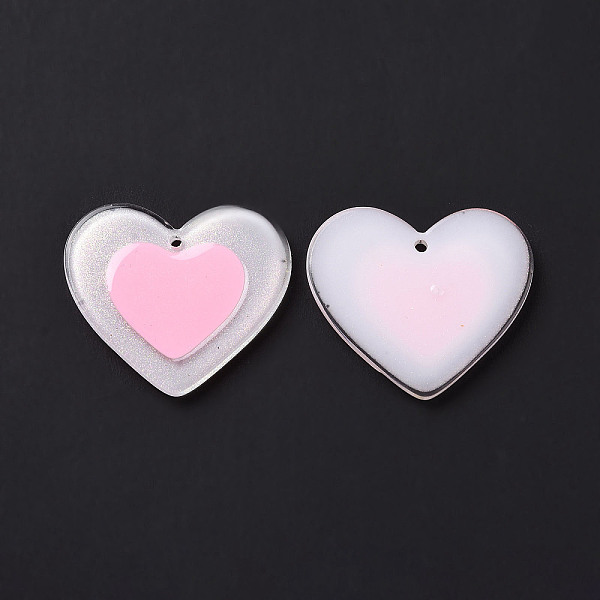 PandaHall Acrylic Pendants, with Enamel and Glitter Powder, Heart Charm, WhiteSmoke, 25.5x29x2mm, Hole: 1.5mm Acrylic Heart White
PandaHall Acrylic Pendants, with Enamel and Glitter Powder, Heart Charm, WhiteSmoke, 25.5x29x2mm, Hole: 1.5mm Acrylic Heart White