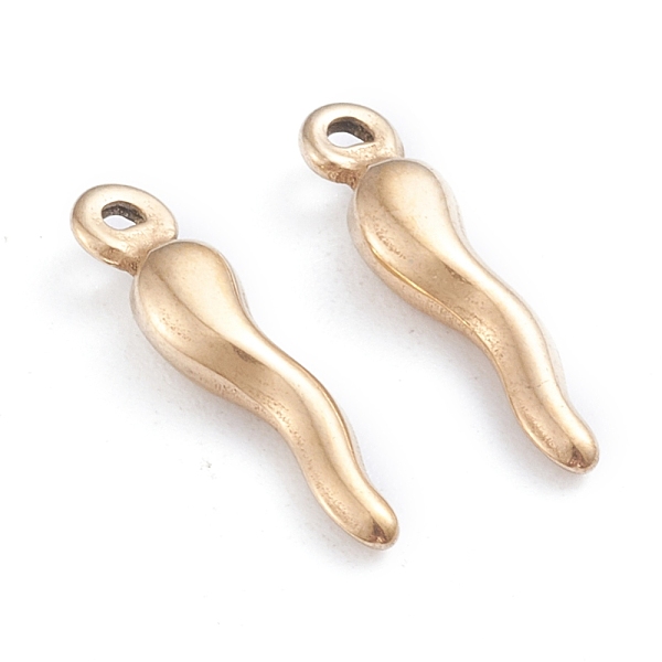 PandaHall Ion Plating(IP) 304 Stainless Steel Pendants, Horn of Plenty/Italian Horn Cornicello Charms, Golden, 17.5x4.5x3.5mm, Hole: 1mm 304...
PandaHall Ion Plating(IP) 304 Stainless Steel Pendants, Horn of Plenty/Italian Horn Cornicello Charms, Golden, 17.5x4.5x3.5mm, Hole: 1mm 304...