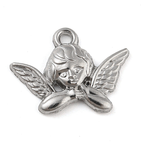 PandaHall 316 Stainless Steel Pendants, Angel Charm, Stainless Steel Color, 15.5x20x3mm, Hole: 1.6mm 316 Surgical Stainless Steel Angel &...
PandaHall 316 Stainless Steel Pendants, Angel Charm, Stainless Steel Color, 15.5x20x3mm, Hole: 1.6mm 316 Surgical Stainless Steel Angel &...