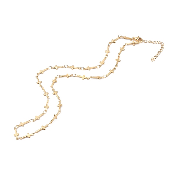 PandaHall 304 Stainless Steel Cross Link Chain Necklaces, with Lobster Claw Clasps, Golden, 16.61 inch(42.2cm) 304 Stainless Steel
PandaHall 304 Stainless Steel Cross Link Chain Necklaces, with Lobster Claw Clasps, Golden, 16.61 inch(42.2cm) 304 Stainless Steel