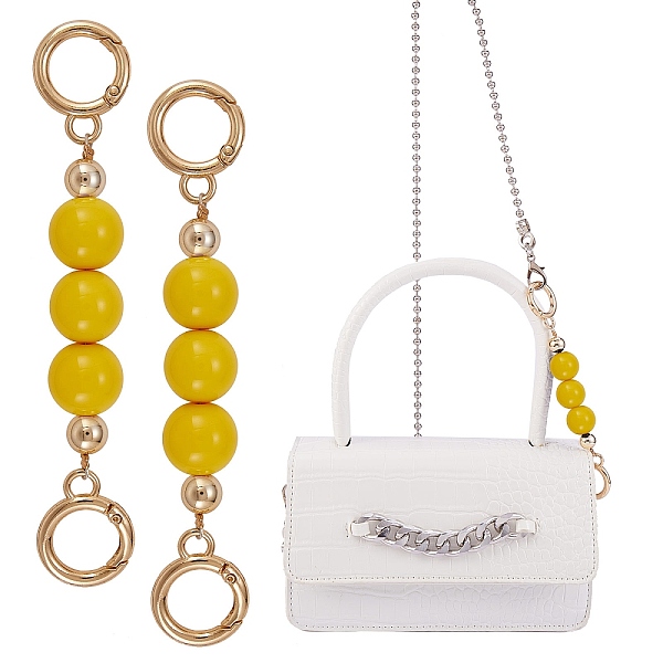 PandaHall Bag Extension Chain, with ABS Plastic Beads and Light Gold Alloy Spring Gate Rings, for Bag Replacement Accessories, Gold, 13.8cm...
PandaHall Bag Extension Chain, with ABS Plastic Beads and Light Gold Alloy Spring Gate Rings, for Bag Replacement Accessories, Gold, 13.8cm...