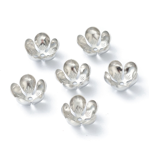 PandaHall 304 Stainless Steel Bead Caps, 5-Petal, Flower, Stainless Steel Color, 13.5x13x6.5mm, Hole: 1.5mm 304 Stainless Steel
PandaHall 304 Stainless Steel Bead Caps, 5-Petal, Flower, Stainless Steel Color, 13.5x13x6.5mm, Hole: 1.5mm 304 Stainless Steel