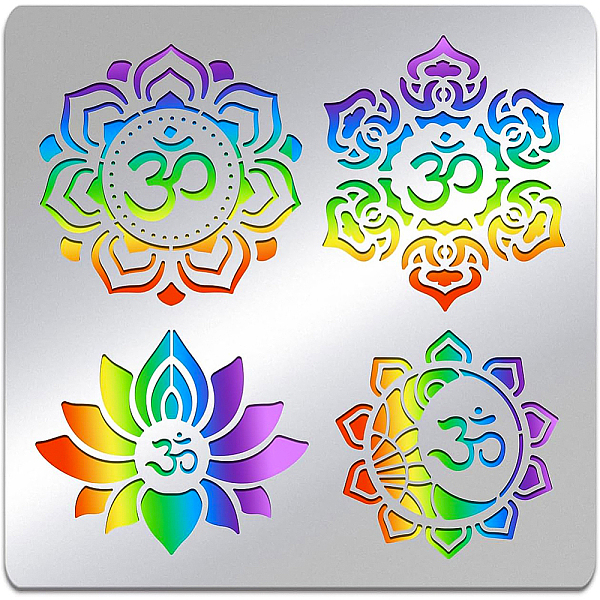 PandaHall BENECREAT 15.6x15.6cm Stainless Steel Stencils Kit, Yoga Symbols Reusable Drawing Journal Template for DIY, Engraving, Painting...
PandaHall BENECREAT 15.6x15.6cm Stainless Steel Stencils Kit, Yoga Symbols Reusable Drawing Journal Template for DIY, Engraving, Painting...