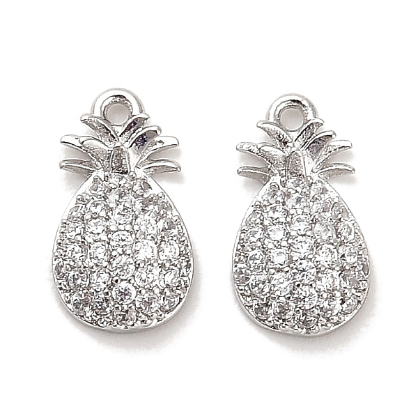 PandaHall Brass Micro Pave Clear Cubic Zirconia Charms, Pineapple, Real Platinum Plated, 10.5x6x2.5mm, Hole: 0.9mm Brass+Cubic Zirconia...
PandaHall Brass Micro Pave Clear Cubic Zirconia Charms, Pineapple, Real Platinum Plated, 10.5x6x2.5mm, Hole: 0.9mm Brass+Cubic Zirconia...