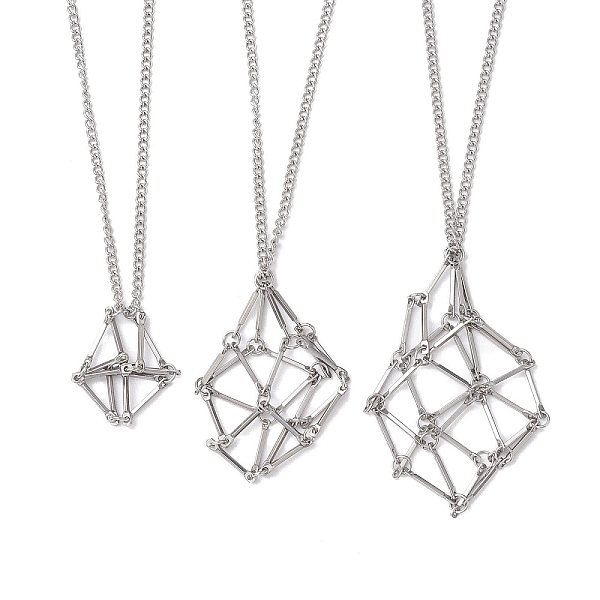 PandaHall 3Pcs 3 Sizes Stainless Steel Macrame Pouch Empty Stone Holder for Necklace Makings, Stainless Steel Color, 17.91~28.19 inch...
PandaHall 3Pcs 3 Sizes Stainless Steel Macrame Pouch Empty Stone Holder for Necklace Makings, Stainless Steel Color, 17.91~28.19 inch...