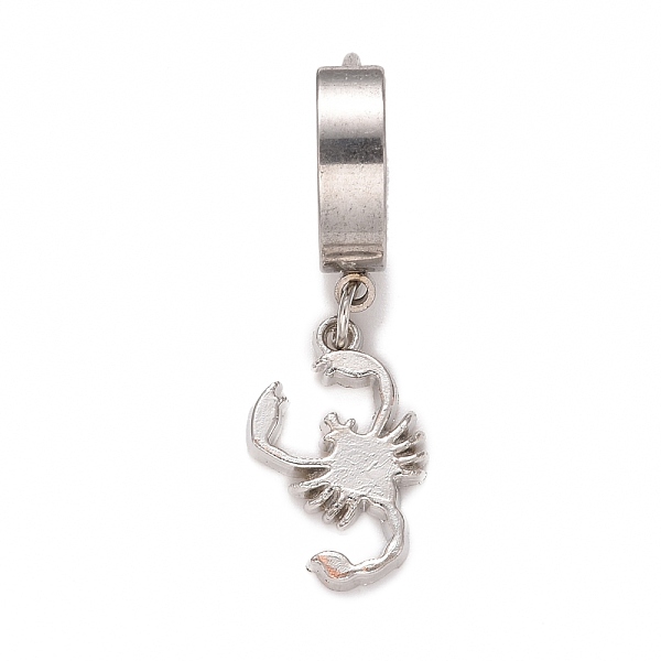 PandaHall Stainless Steel Scorpion Dangle Hoop Earrings, Hip-hop Punk Jewelry for Men Women, Stainless Steel Color, 34x13.5x4mm, Pin: 0.9mm...
PandaHall Stainless Steel Scorpion Dangle Hoop Earrings, Hip-hop Punk Jewelry for Men Women, Stainless Steel Color, 34x13.5x4mm, Pin: 0.9mm...
