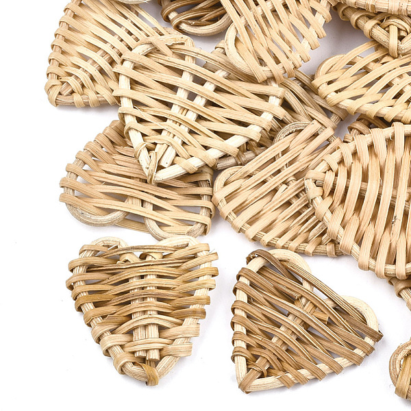 PandaHall Handmade Reed Cane/Rattan Woven Beads, For Making Straw Earrings and Necklaces, No Hole/Undrilled, Heart, BurlyWood..., Orange
PandaHall Handmade Reed Cane/Rattan Woven Beads, For Making Straw Earrings and Necklaces, No Hole/Undrilled, Heart, BurlyWood..., Orange