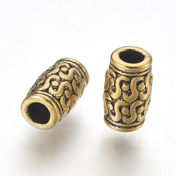 PandaHall Tibetan Style Zinc Alloy Beads, Lead Free & Cadmium Free, Tube, Antique Golden, 12x7mm, Hole: 3.5mm Alloy Column
PandaHall Tibetan Style Zinc Alloy Beads, Lead Free & Cadmium Free, Tube, Antique Golden, 12x7mm, Hole: 3.5mm Alloy Column