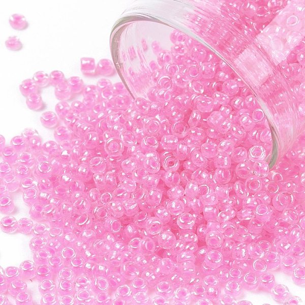 PandaHall 12/0 Glass Seed Beads, Transparent Inside Colours Luster, Round Hole, Round, Hot Pink, 12/0, 2~2.5x1.5~2mm, Hole: 0.8mm, about...
PandaHall 12/0 Glass Seed Beads, Transparent Inside Colours Luster, Round Hole, Round, Hot Pink, 12/0, 2~2.5x1.5~2mm, Hole: 0.8mm, about...