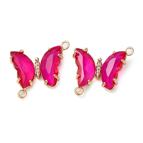 PandaHall Brass Pave Faceted Glass Connector Charms, Golden Tone Butterfly Links, Fuchsia, 20x22x5mm, Hole: 1.2mm Brass+Glass Butterfly Pink
PandaHall Brass Pave Faceted Glass Connector Charms, Golden Tone Butterfly Links, Fuchsia, 20x22x5mm, Hole: 1.2mm Brass+Glass Butterfly Pink