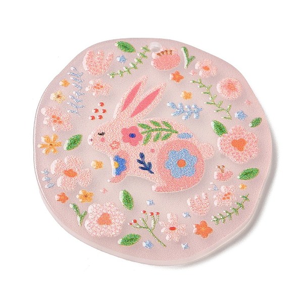 PandaHall Printed Acrylic Pendants, Flat Round Flower Charm, Rabbit, 36.5x26.5x2.5mm, Hole: 1.6mm Acrylic Rabbit
PandaHall Printed Acrylic Pendants, Flat Round Flower Charm, Rabbit, 36.5x26.5x2.5mm, Hole: 1.6mm Acrylic Rabbit