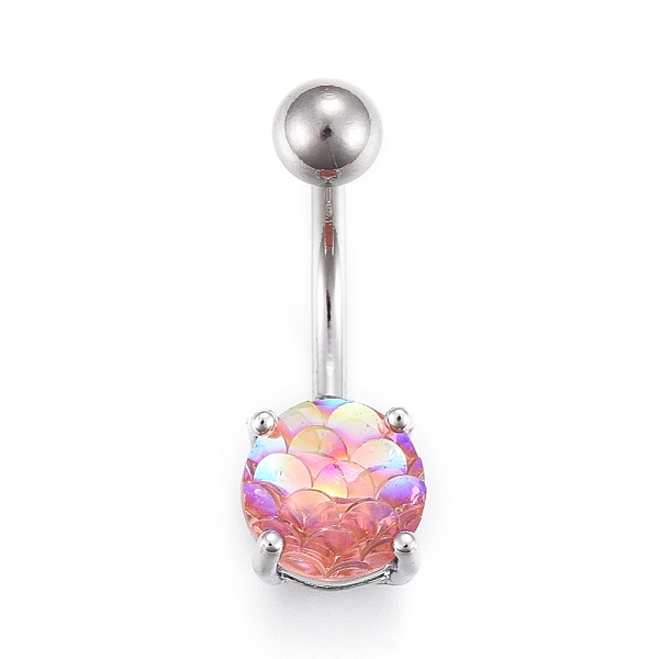 PandaHall Piercing Jewelry, Brass Navel Ring, Belly Rings, with Acrylic & Stainless Steel Bar, Coral, 23x8mm, Bar: 15 Gauge(1.5mm), Bar..., Red
PandaHall Piercing Jewelry, Brass Navel Ring, Belly Rings, with Acrylic & Stainless Steel Bar, Coral, 23x8mm, Bar: 15 Gauge(1.5mm), Bar..., Red