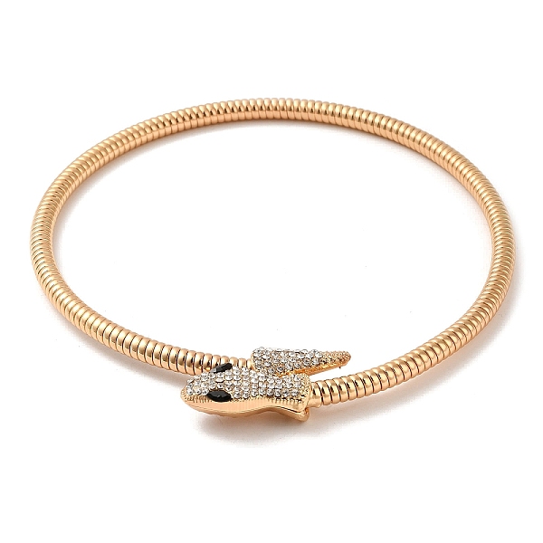 PandaHall Alloy Round Snake Chain Necklaces, Magnetic Snake Rhinestone Bracelet, Light Gold, 16.73 inch(42.5cm) Rhinestone Snake
PandaHall Alloy Round Snake Chain Necklaces, Magnetic Snake Rhinestone Bracelet, Light Gold, 16.73 inch(42.5cm) Rhinestone Snake