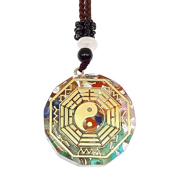 PandaHall Orgonite Chakra Natural & Synthetic Mixed Stone Pendant Necklaces, Nylon Thread Necklace for Women, Flat Round, Yin-yang, 25.59...
PandaHall Orgonite Chakra Natural & Synthetic Mixed Stone Pendant Necklaces, Nylon Thread Necklace for Women, Flat Round, Yin-yang, 25.59...