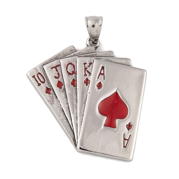 PandaHall 304 Stainless Steel Pendants, with Enamel, Playing Card Charm, Stainless Steel Color, Red, 42x41.5x4mm, Hole: 9x5mm Stainless...
PandaHall 304 Stainless Steel Pendants, with Enamel, Playing Card Charm, Stainless Steel Color, Red, 42x41.5x4mm, Hole: 9x5mm Stainless...