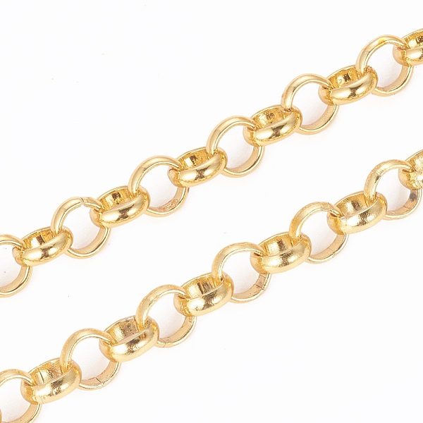 PandaHall Iron Rolo Chains, Belcher Chain, Unwelded, with Spool, Long-Lasting Plated, Golden, 6x2mm, about 328.08 Feet(100m)/roll Iron
PandaHall Iron Rolo Chains, Belcher Chain, Unwelded, with Spool, Long-Lasting Plated, Golden, 6x2mm, about 328.08 Feet(100m)/roll Iron