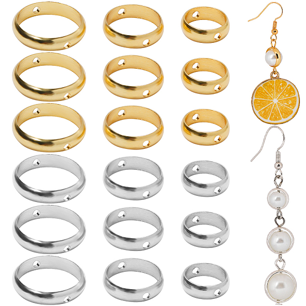 PandaHall SUNNYCLUE 60Pcs 6 Styles Brass Bead Frames, Round Ring, Mixed Color, 7.7~12x2.5~2.8mm, Hole: 1.2mm, 10pcs/style Brass Ring
PandaHall SUNNYCLUE 60Pcs 6 Styles Brass Bead Frames, Round Ring, Mixed Color, 7.7~12x2.5~2.8mm, Hole: 1.2mm, 10pcs/style Brass Ring