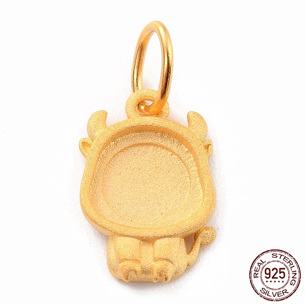 PandaHall 925 Sterling Silver Pendant Cabochon Settings, Chinese Zodiac Sign, Cattle, 14.5x9x2.1mm, Inner Diameter: 3.5mm Hole: 5x0.6mm...
PandaHall 925 Sterling Silver Pendant Cabochon Settings, Chinese Zodiac Sign, Cattle, 14.5x9x2.1mm, Inner Diameter: 3.5mm Hole: 5x0.6mm...