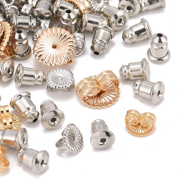 PandaHall Brass Ear Nuts, Earring Backs, Mixed Color, 3~11x4~11x1.5~4mm, Hole: 0.7~1mm Brass
PandaHall Brass Ear Nuts, Earring Backs, Mixed Color, 3~11x4~11x1.5~4mm, Hole: 0.7~1mm Brass