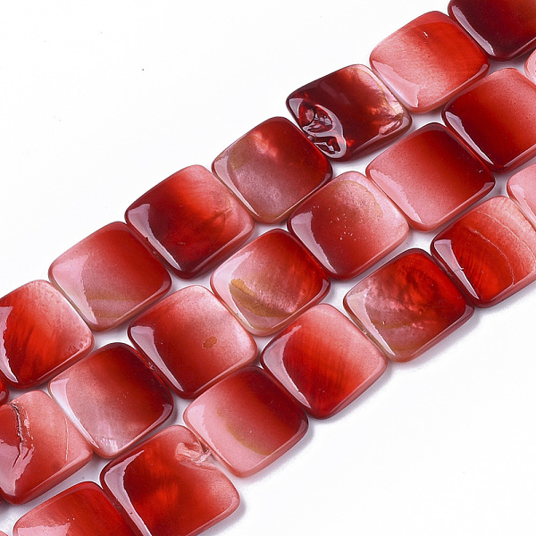 PandaHall Spray Paint Freshwater Shell Charms, Square, Red, 14.5~15.5x14.5~15.5x2.5~4mm, Hole: 1mm, about 26pcs/Strand, 14.80 inch~15.47...
PandaHall Spray Paint Freshwater Shell Charms, Square, Red, 14.5~15.5x14.5~15.5x2.5~4mm, Hole: 1mm, about 26pcs/Strand, 14.80 inch~15.47...