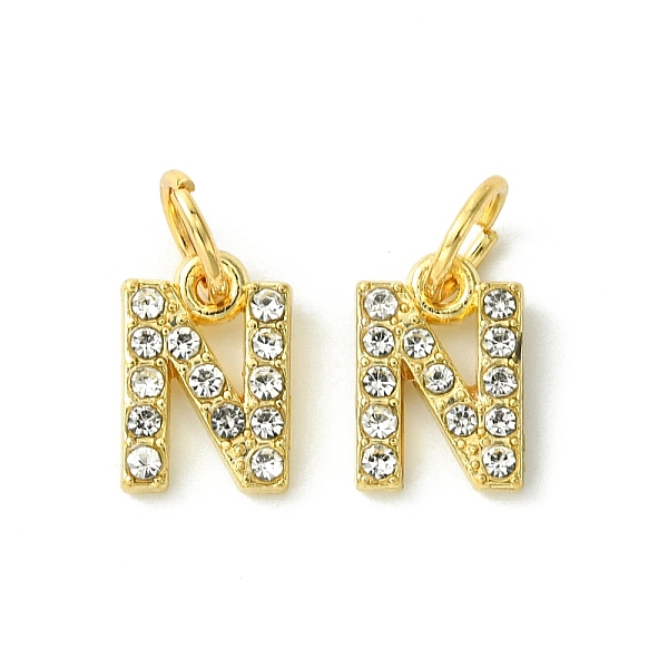 PandaHall Rack Plating Alloy Rhinestone Pendants, Cadmium Free & Lead Free, Letter N, 11x7.5x2mm, Hole: 5mm Alloy+Rhinestone Letter N Clear
PandaHall Rack Plating Alloy Rhinestone Pendants, Cadmium Free & Lead Free, Letter N, 11x7.5x2mm, Hole: 5mm Alloy+Rhinestone Letter N Clear
