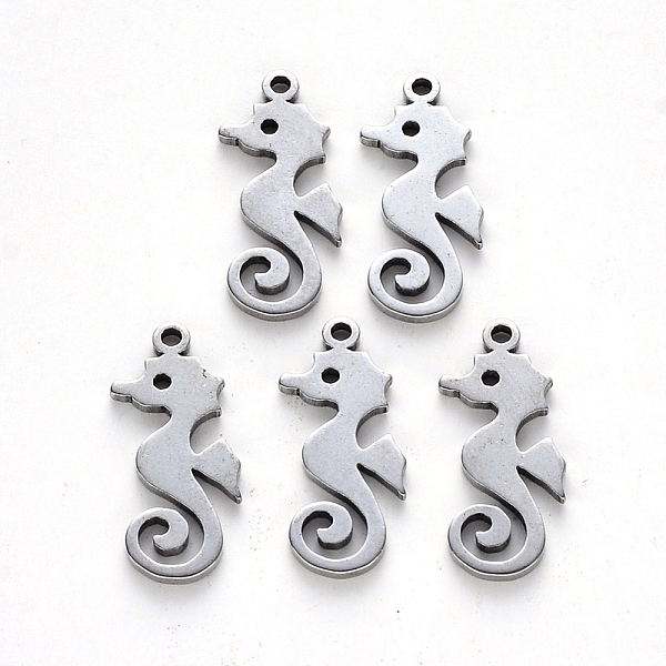 PandaHall 304 Stainless Steel Pendants, Laser Cut, Sea Horse, Stainless Steel Color, 17.5x7.5x1mm, Hole: 1.2mm 304 Stainless Steel Sea Horse
PandaHall 304 Stainless Steel Pendants, Laser Cut, Sea Horse, Stainless Steel Color, 17.5x7.5x1mm, Hole: 1.2mm 304 Stainless Steel Sea Horse