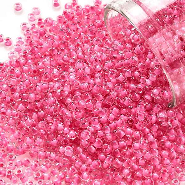 PandaHall TOHO Round Seed Beads, Japanese Seed Beads, (1082) Inside Color Crystal/Hot Pink Lined, 11/0, 2.2mm, Hole: 0.8mm, about...
PandaHall TOHO Round Seed Beads, Japanese Seed Beads, (1082) Inside Color Crystal/Hot Pink Lined, 11/0, 2.2mm, Hole: 0.8mm, about...