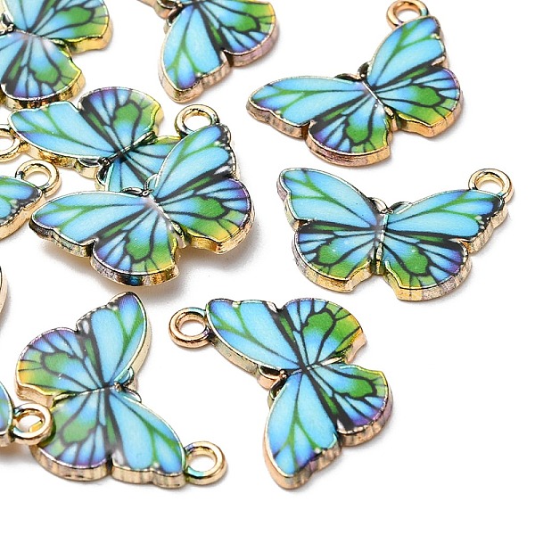 PandaHall Printed Alloy Pendants, Cadmium Free & Nickel Free & Lead Free, Light Gold, Butterfly, Dark Turquoise, 15x20x1.5mm, Hole: 1.8mm...
PandaHall Printed Alloy Pendants, Cadmium Free & Nickel Free & Lead Free, Light Gold, Butterfly, Dark Turquoise, 15x20x1.5mm, Hole: 1.8mm...