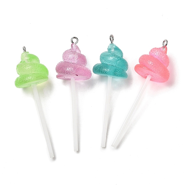 PandaHall Luminous Transparent Resin Cartoon Big Pendants, with Platinum Tone Iron Loops and Plastic Bar, Poop Lollipop Charms, Mixed Color..., Multicolor
PandaHall Luminous Transparent Resin Cartoon Big Pendants, with Platinum Tone Iron Loops and Plastic Bar, Poop Lollipop Charms, Mixed Color..., Multicolor