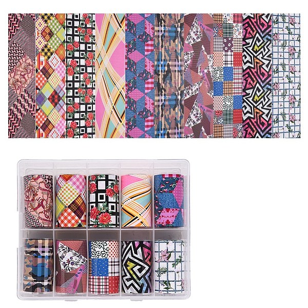 PandaHall Nail Art Transfer Stickers, Nail Decals, DIY Nail Tips Decoration for Women, Tartan Pattern, Mixed Color, 40mm, about 1m/roll..., Multicolor
PandaHall Nail Art Transfer Stickers, Nail Decals, DIY Nail Tips Decoration for Women, Tartan Pattern, Mixed Color, 40mm, about 1m/roll..., Multicolor
