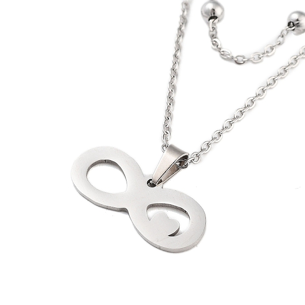 PandaHall Stainless Steel Pendants Necklaces, Cable Chain Necklaces, Infinity, 16.93 inch(43cm) Pendant: 9x22mm 304 Stainless Steel Infinity
PandaHall Stainless Steel Pendants Necklaces, Cable Chain Necklaces, Infinity, 16.93 inch(43cm) Pendant: 9x22mm 304 Stainless Steel Infinity